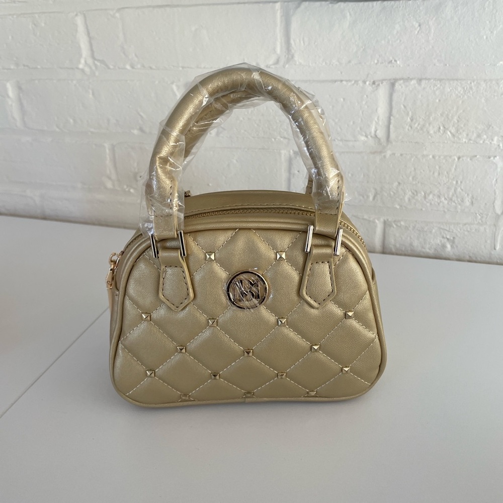 NWT Studio Badgley Mischka Studded Dome Mini Satchel - Picture 3 of 7